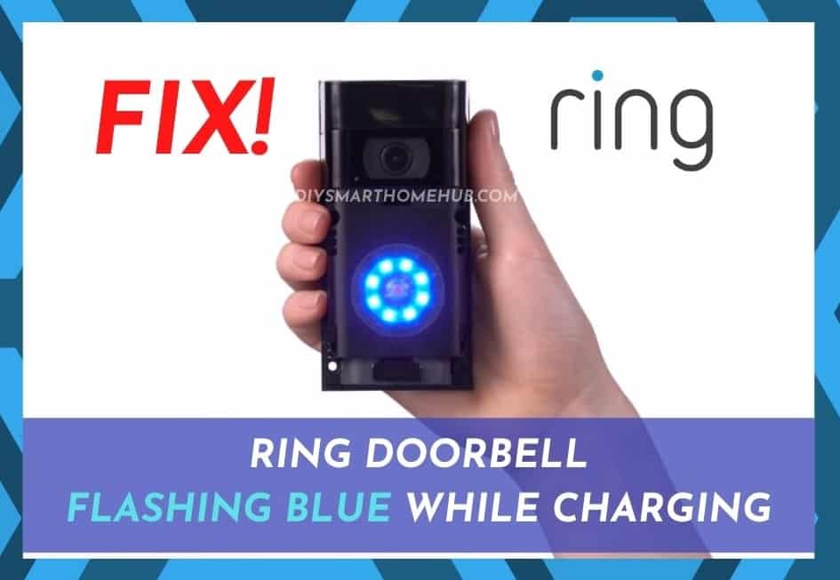 ring doorbell pro blue light flashing