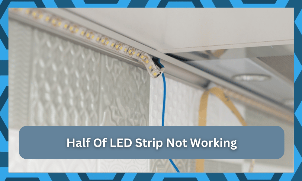 half of led strip not working