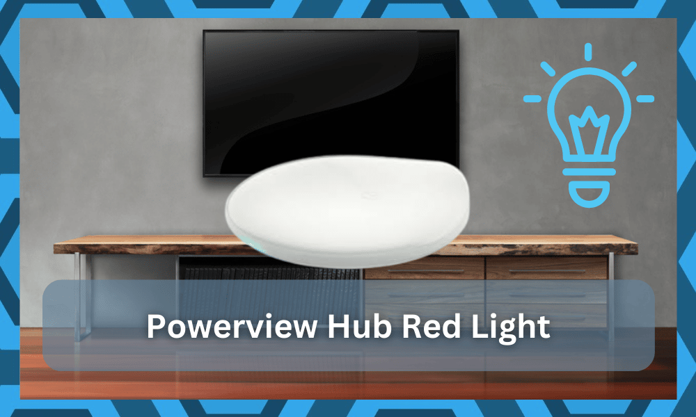 powerview hub red light