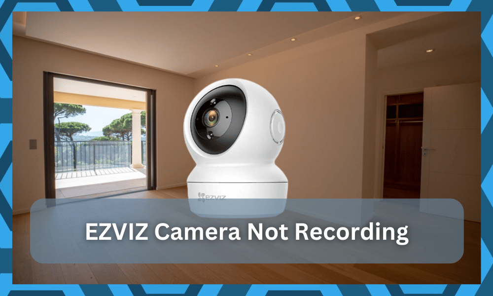 why is my ezviz camera not recording