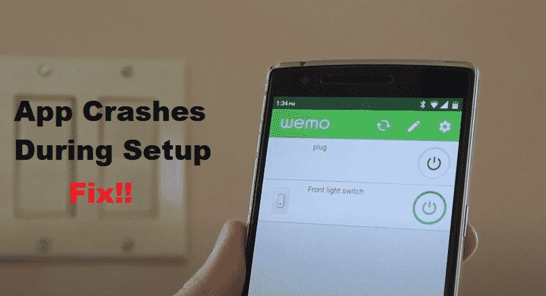 Wemo App Crashes During Setup