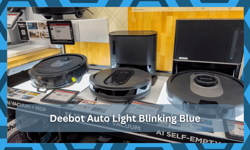 deebot auto light blinking blue