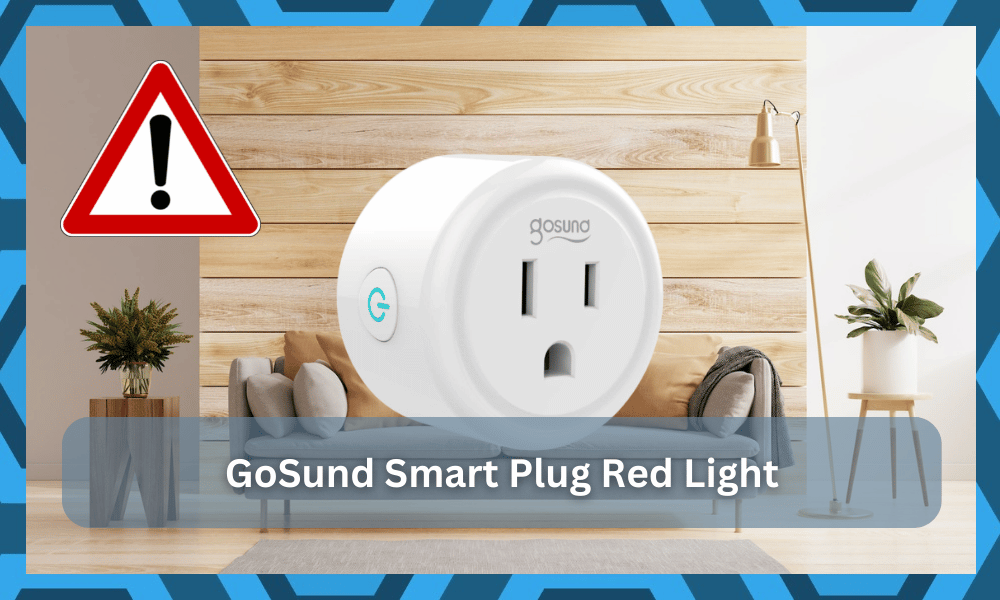 gosund smart plug red light