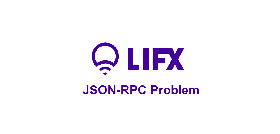 lifx json-rpc problem
