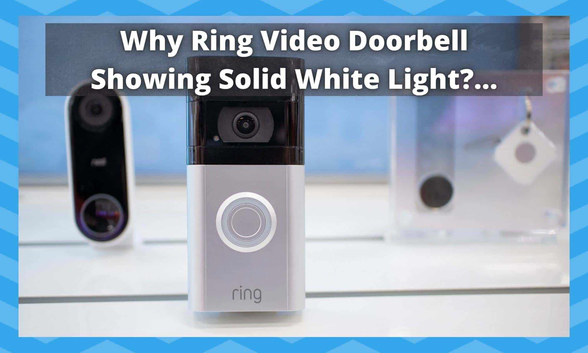 Ring Video Doorbell Solid White Light