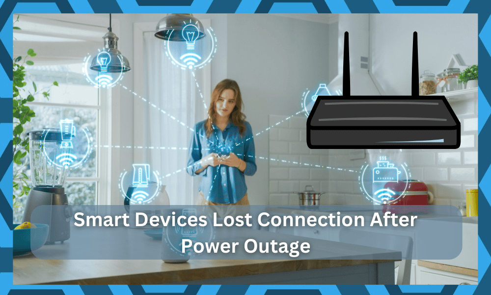 smart devices lost connection to router after power outage