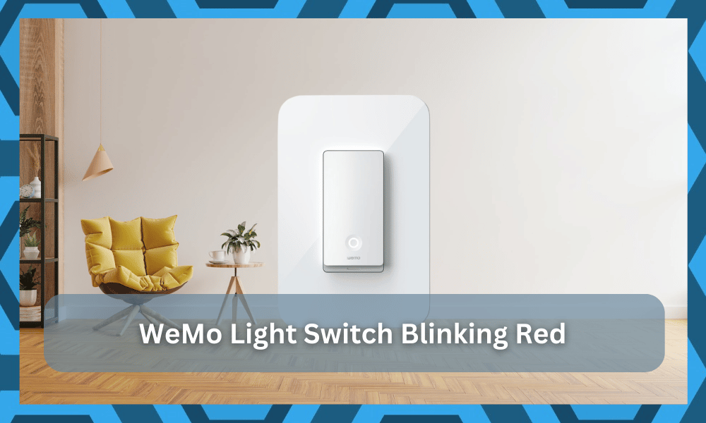 wemo light switch blinking red