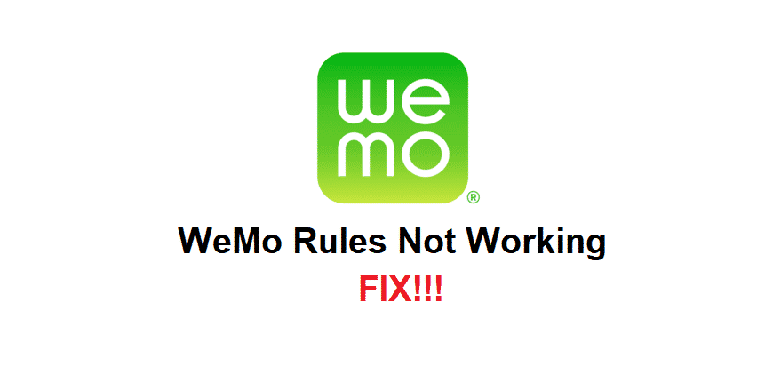 wemo rules not working