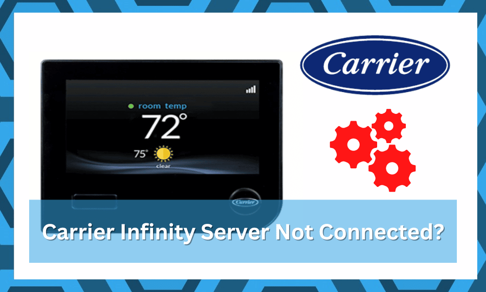 carrier infinity server not connected