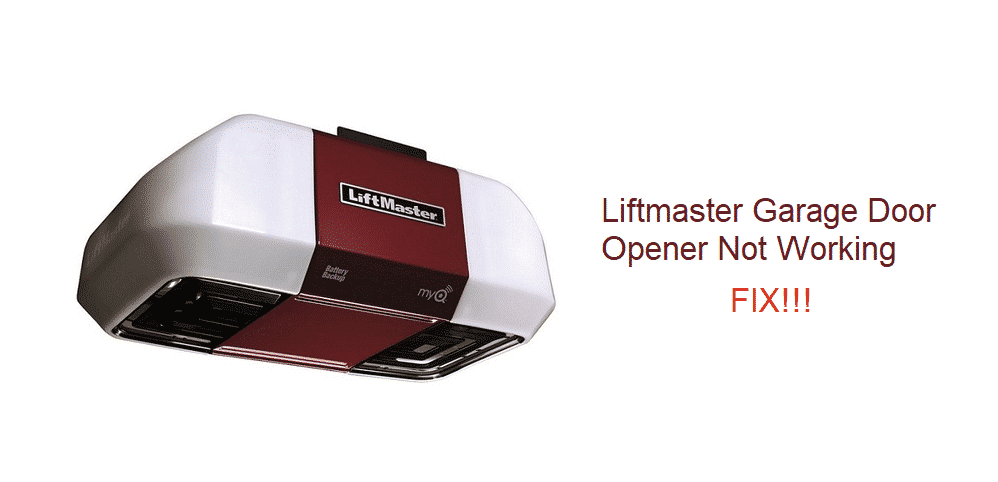 Liftmaster Garage Door Opener Not, How To Fix Liftmaster Garage Door Opener