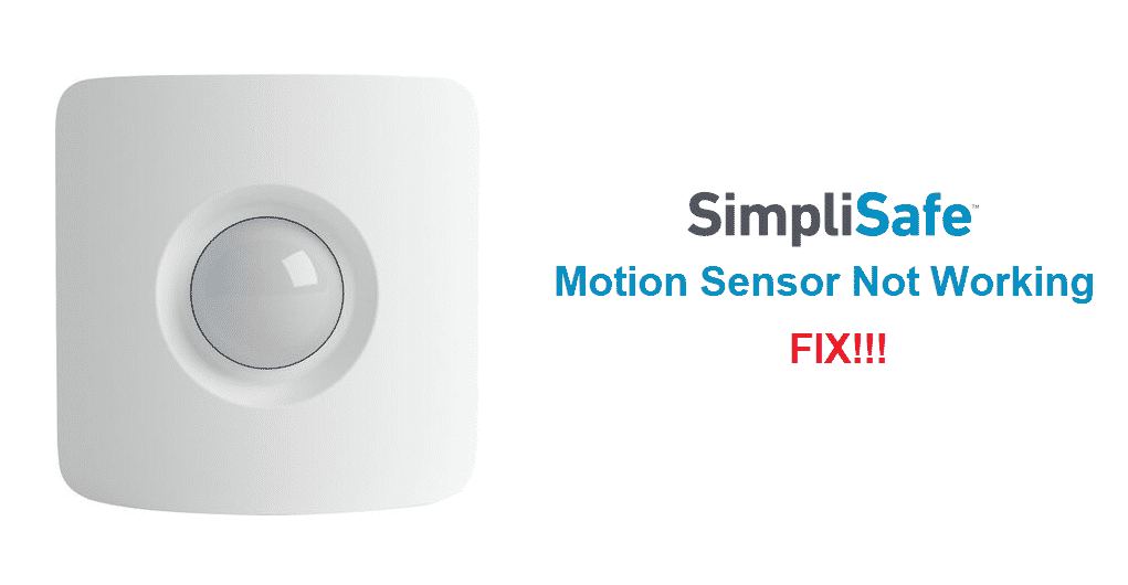 simplisafe motion sensor not working