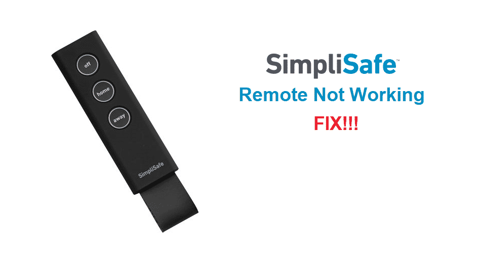 simplisafe remote not working
