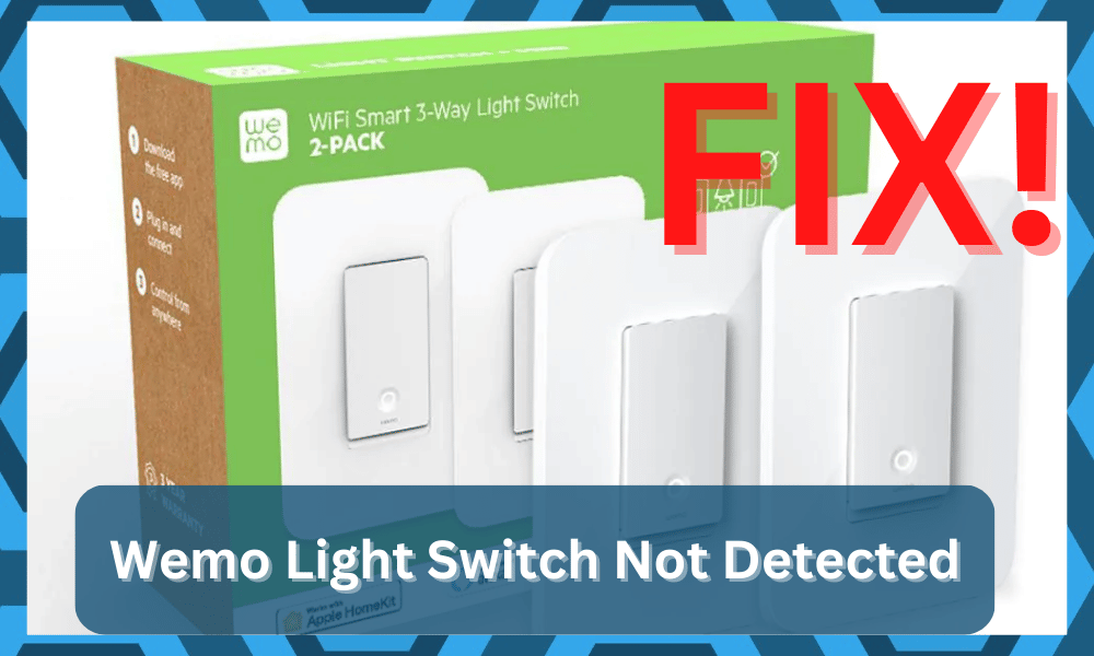 wemo light switch not detected