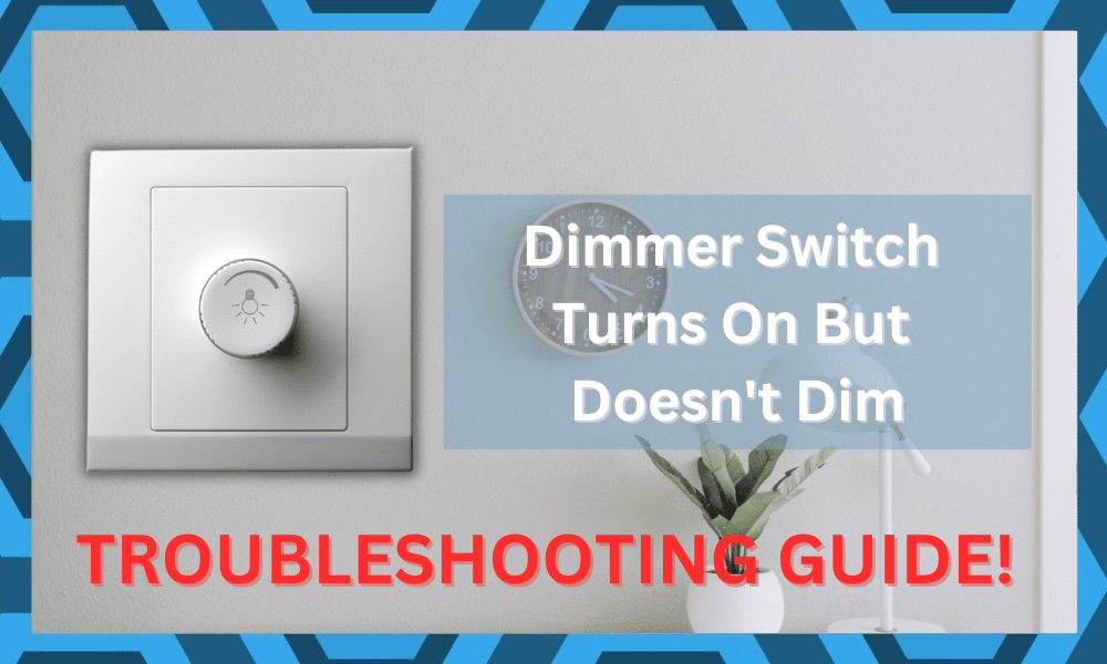 dimmer switch turns on but doesn't dim