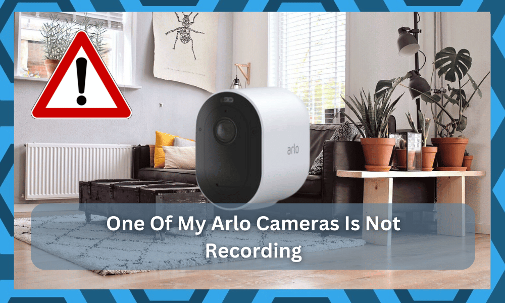 one of my arlo cameras is not recording