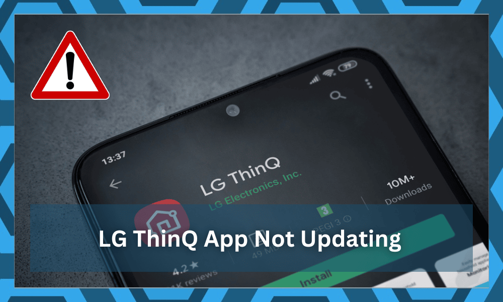 lg thinq app not working