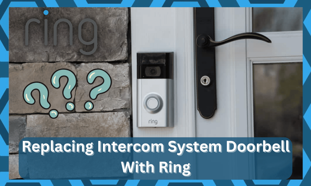 replacing intercom system doorbell with ring