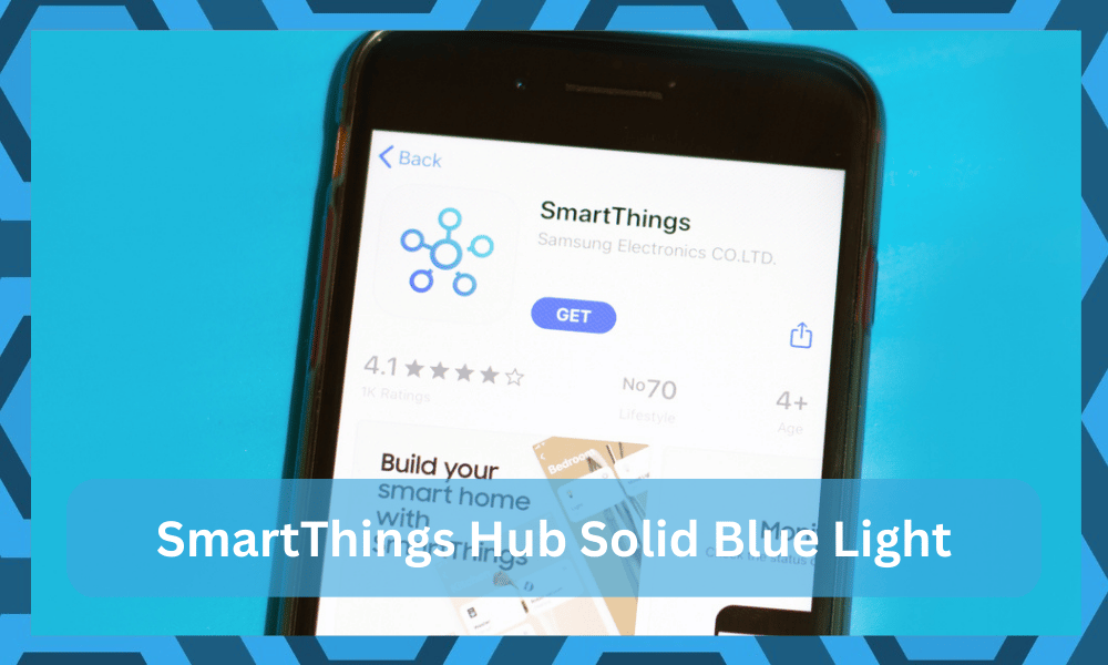 smartthings hub solid blue light