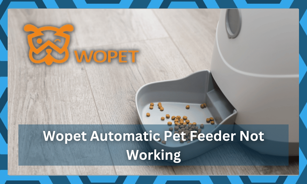 wopet automatic pet feeder not working