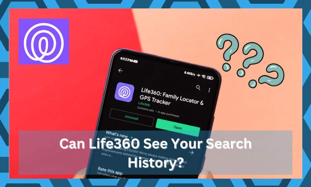 can life360 see your search history