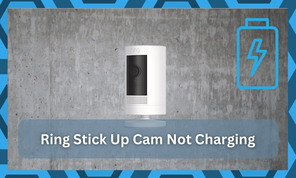 ring stick up cam not charging