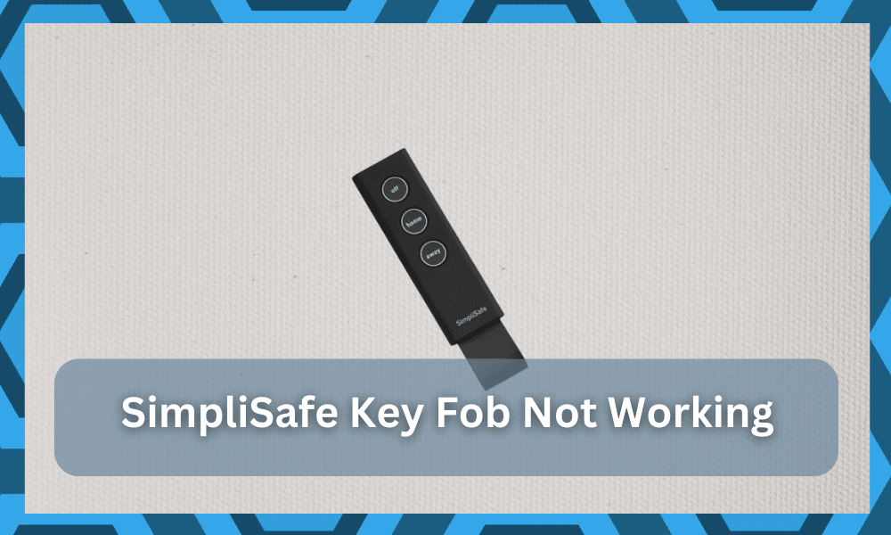 simplisafe key fob not working