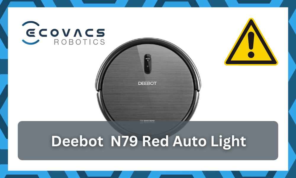 deebot n79 red auto light