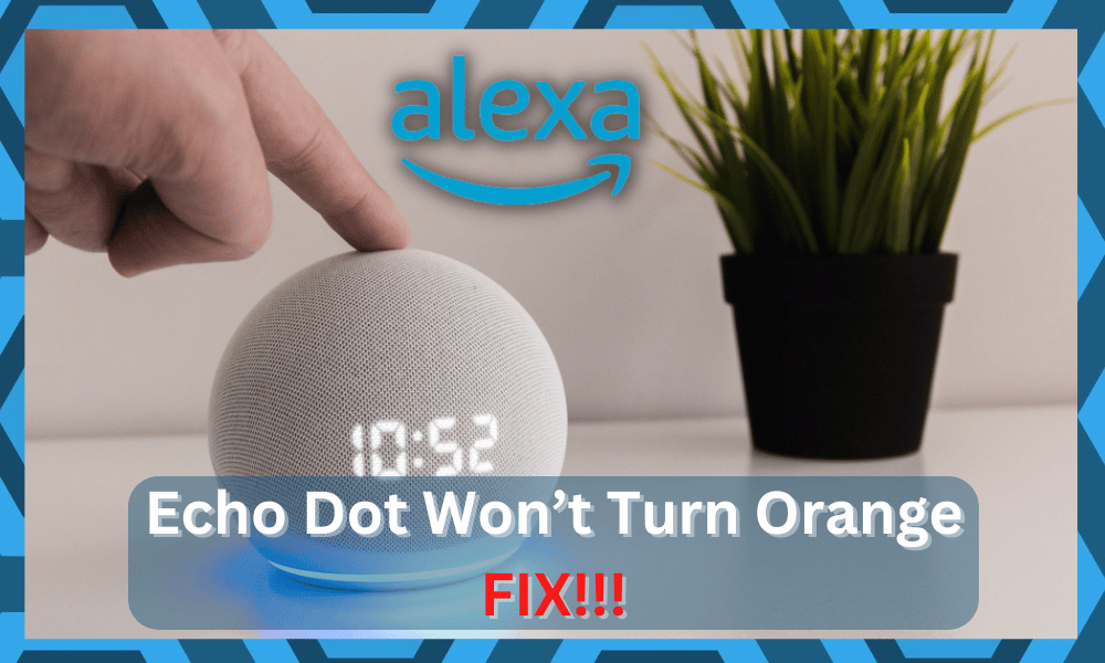 echo dot wont turn orange