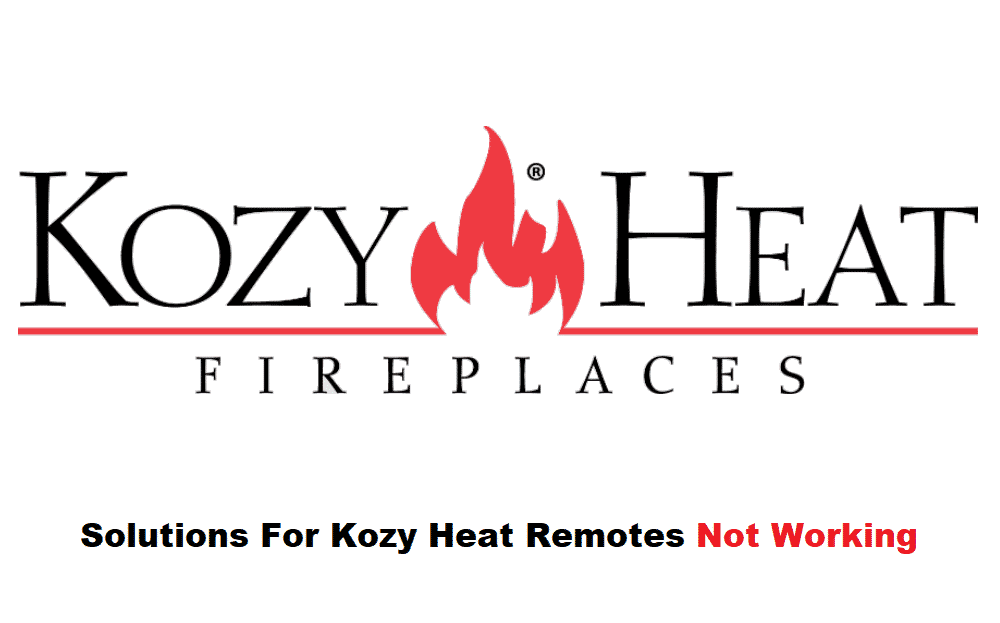 kozy heat remote not working