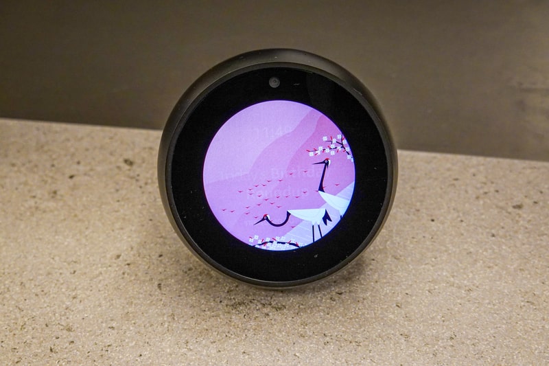 echo spot custom clock faces