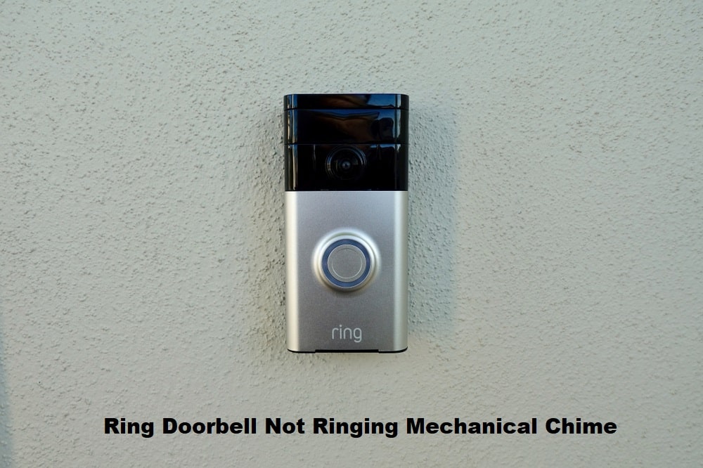 ring doorbell not ringing mechanical chime
