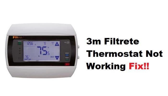 3m filtrete thermostat touch screen not working
