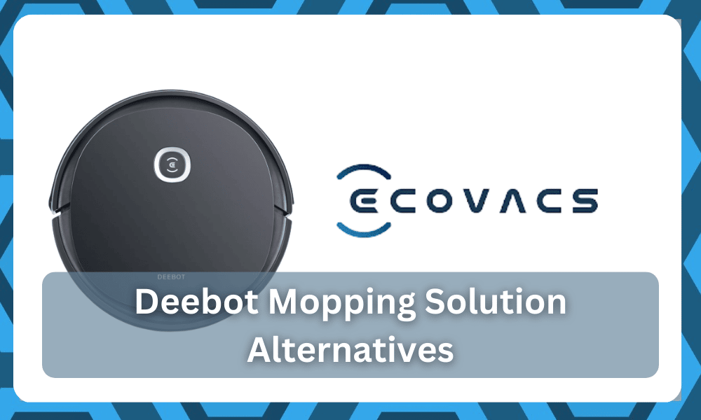 deebot mopping solution alternatives