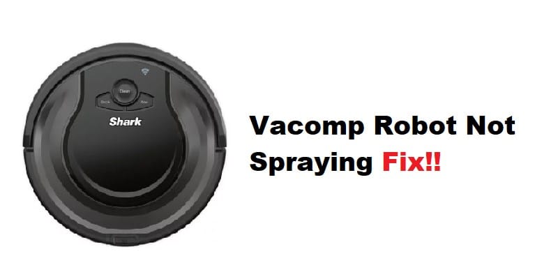 Shark Vacmop Robot Not Spraying