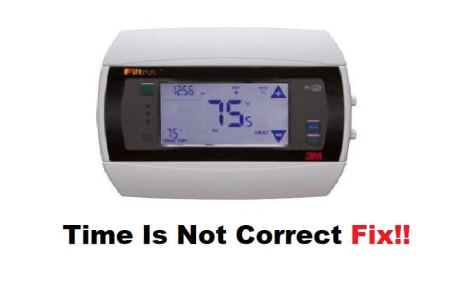 time is not correct filtrete thermostat