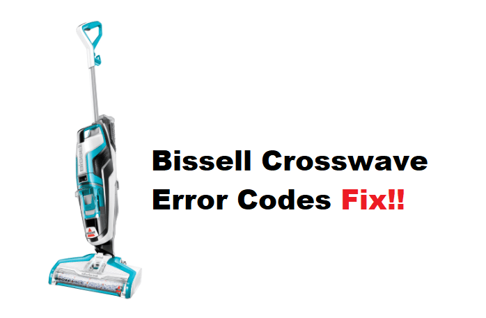bissell crosswave error codes