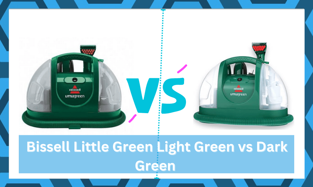 bissell little green light green vs dark green