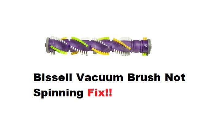 bissell vacuum brush not spinning