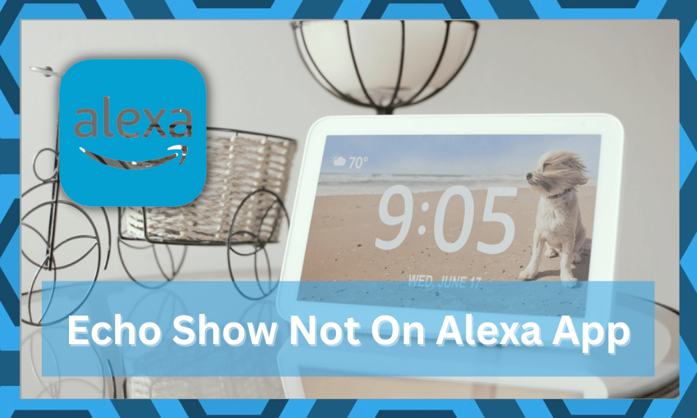 echo show not on alexa app