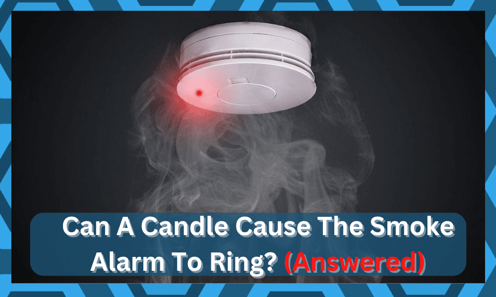 can a candle cause the smoke alarm to ring