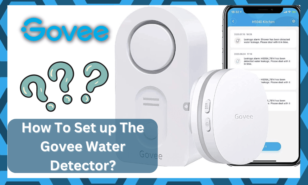 how to set up govee water detector