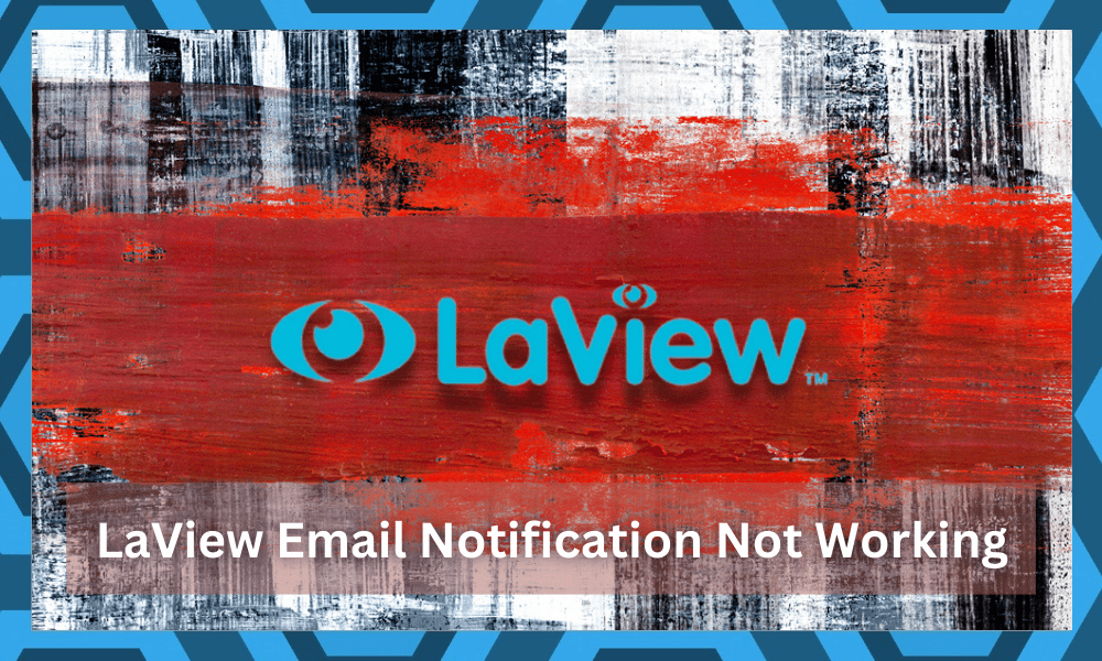 laview email notification not working