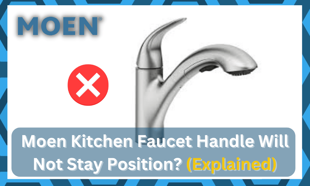 moen kitchen faucet handle will not position