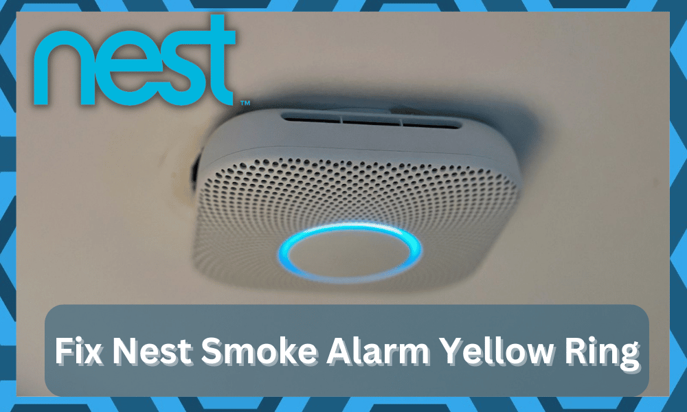 nest smoke alarm yellow ring