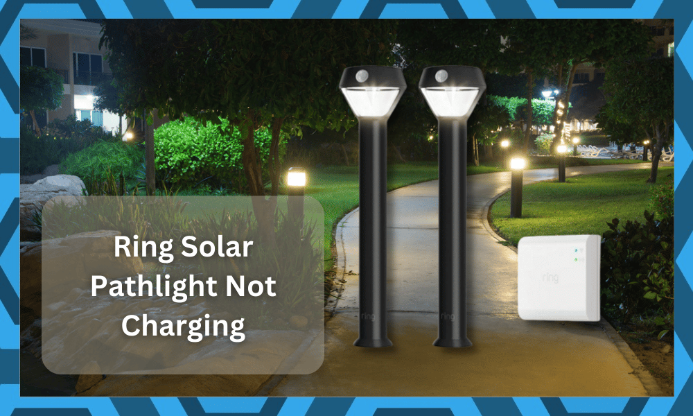 ring solar pathlight not charging