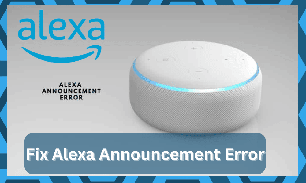 Alexa Announcement Error