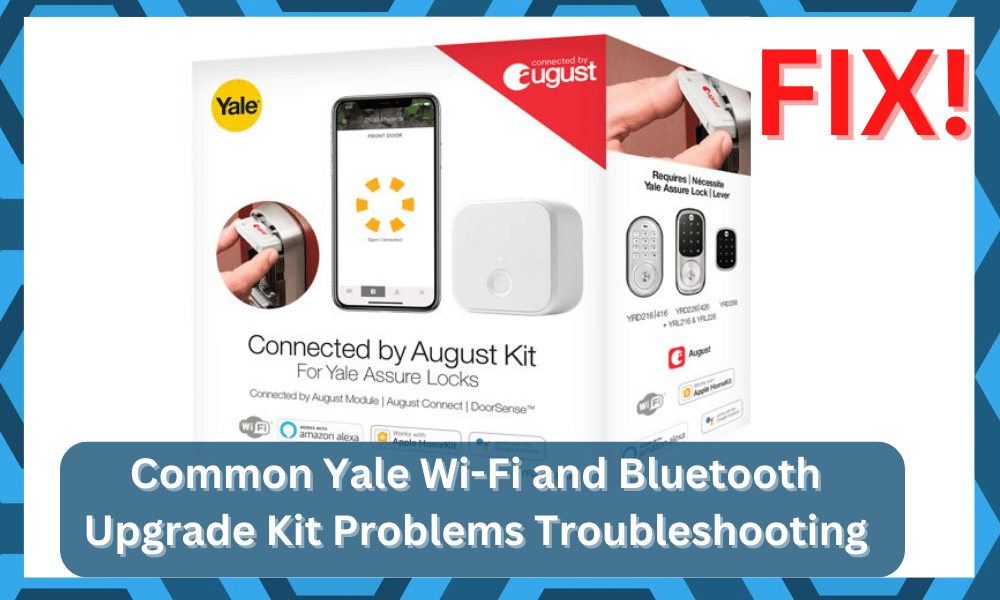 common yale wifi and bluetooth upgrade kit problems troubleshooting