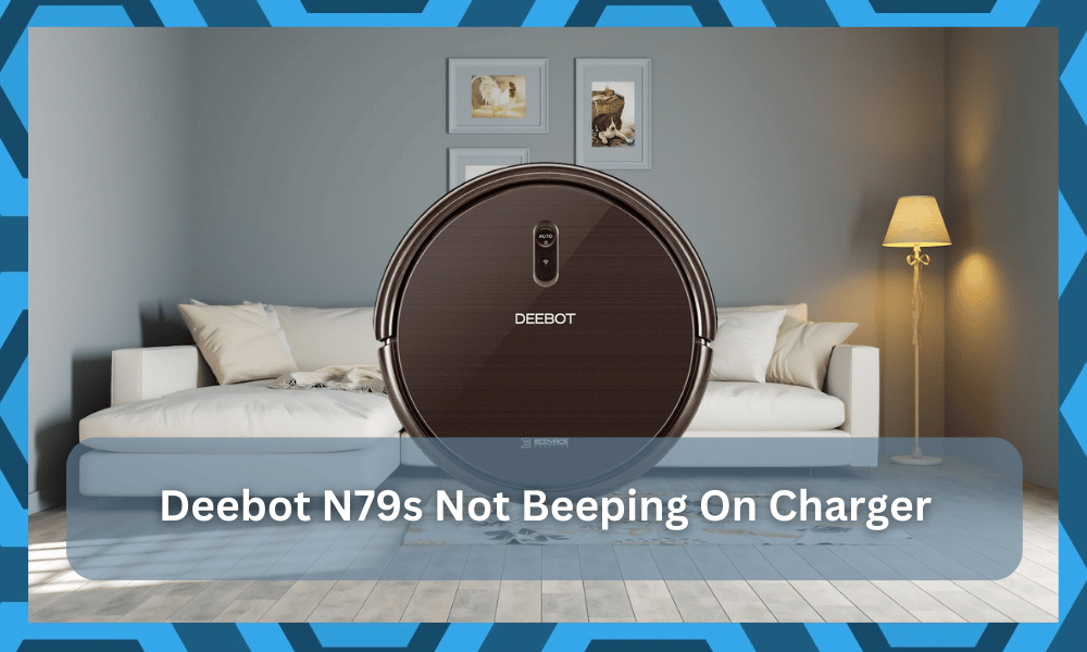 deebot n79s beeping on charger