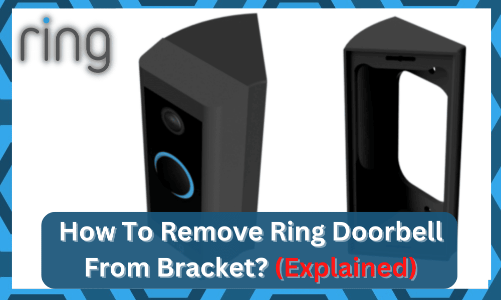 how to remove ring doorbell from bracket