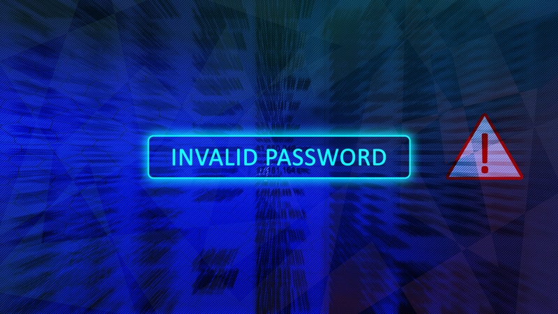 incorrect password